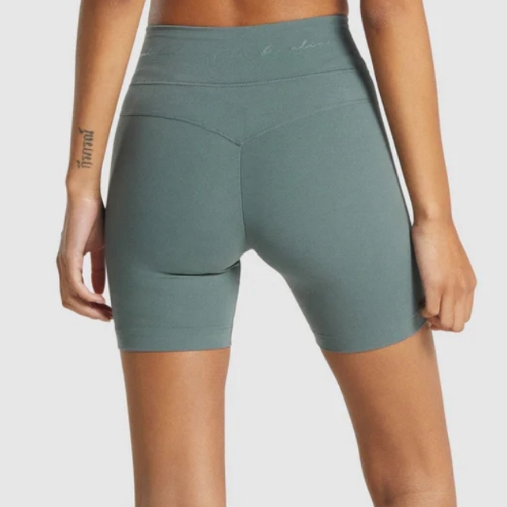 Gymshark × Whitney Simmons V3 Mesh Shorts - Eucalyptus size Small - Picture 2 of 6